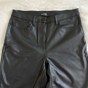 Faux leather pants
